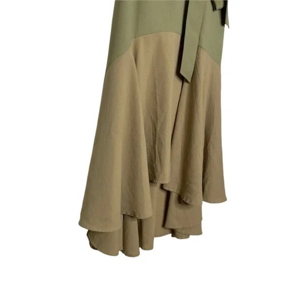 ASM ANNA Two Tone Sleeveless Fit Flare Dress Medium - Picture 4 of 8